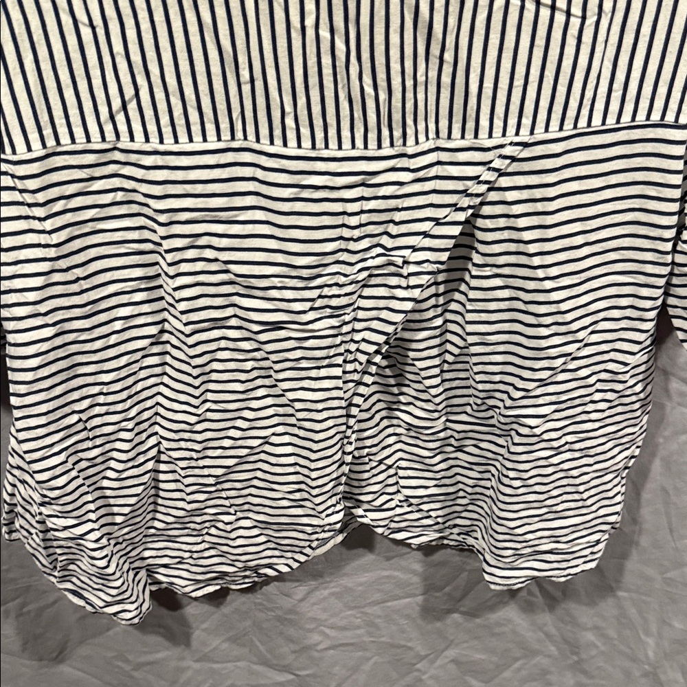 Pull&Bear Monochrome Striped Short Sleeve Top - Picture 8 of 8